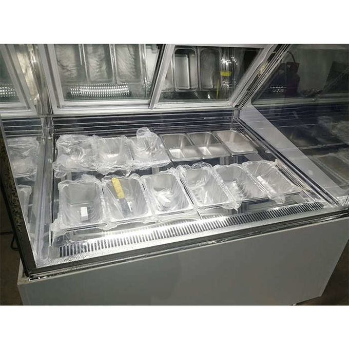 CE 1200 밀리미터 상업적 아이스크림 디스플레이 냉장고 2