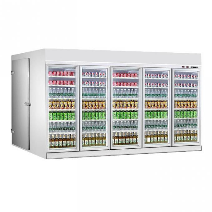 음료 디스플레이를 위한 냉각기 냉장고에서 700 밀리미터 문 R404a 보행 0