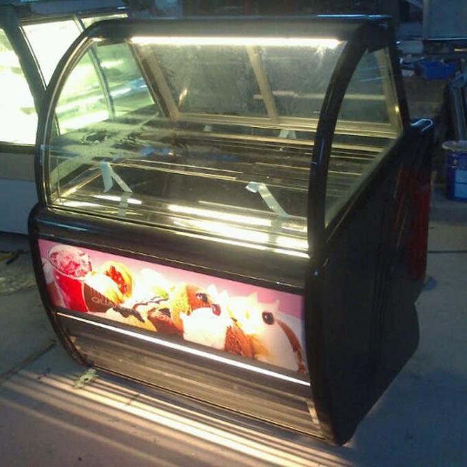 자급식을 위한 1.2m 공기 냉각법 아이스크림 디스플레이 냉장고 0