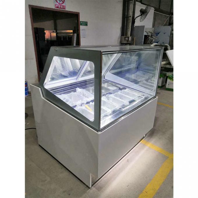 CE 1200 밀리미터 상업적 아이스크림 디스플레이 냉장고 0