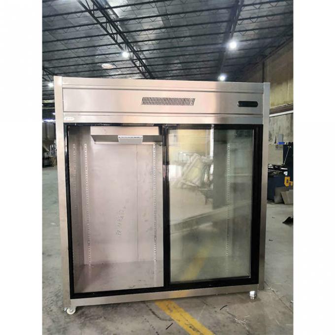 미닫이식 유리문 900W 1300L 상업적 냉동고 냉장고 2