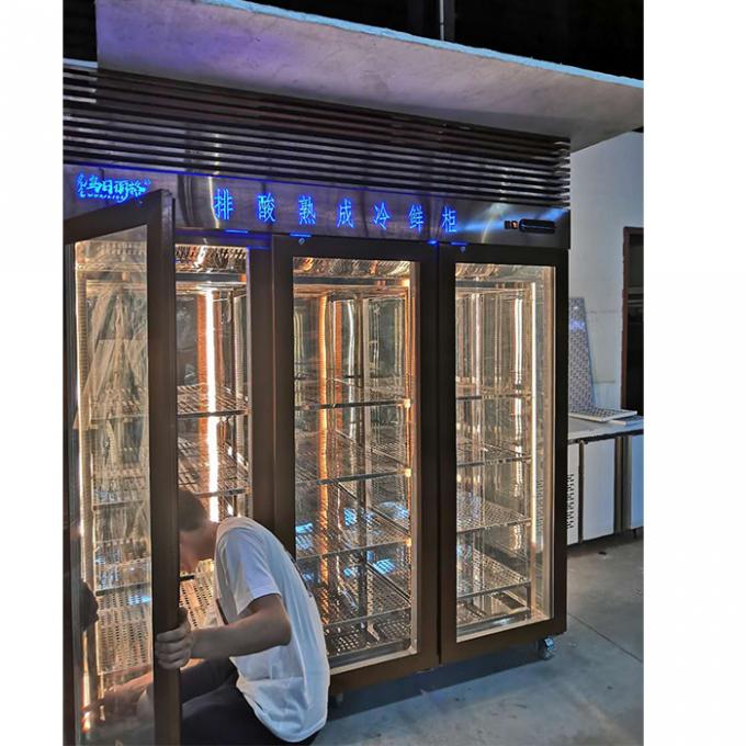 비어를 위한 세대 자동식 문 2200 밀리미터 똑바로 선 냉동고 냉장고 0