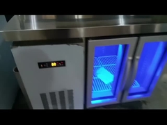 덮개 있는 샐러드/피자 카운터 테이블