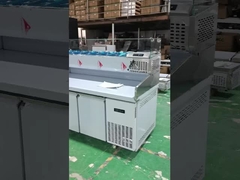 피자 프리 테이블 냉장고와 드로거