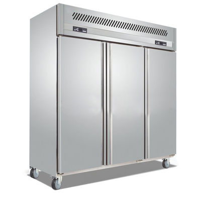 레스토랑을 위한 800W SS201 3 문 똑바로 선 냉동고