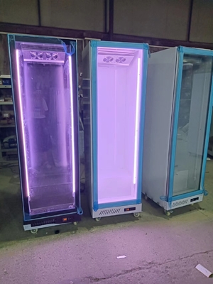 R290 단일 문 직립 냉장고 상용 음료 디스플레이 냉장고