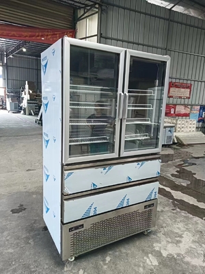 정면 냉장고 2 냉장고 유리 문 2 110V / 60Hz와 함께 부엌 냉장고