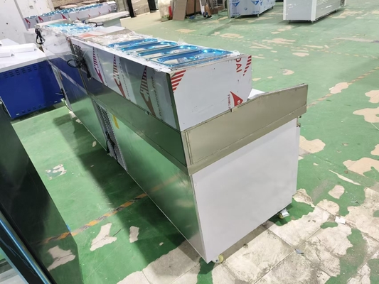 1.8M 샐러드 작업 테이블 3 개의 문과 함께 냉장고 피자 준비 테이블