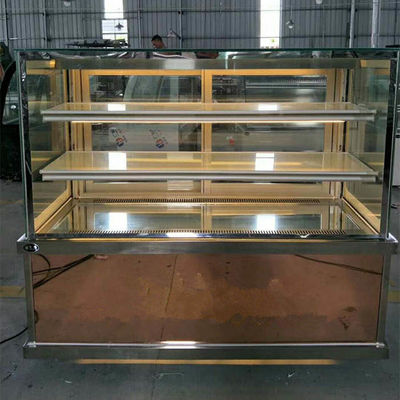 950W 상업적 제빵 설비 2m 3은 냉각된 케이크 디스플레이 캐비넷을 쌓습니다
