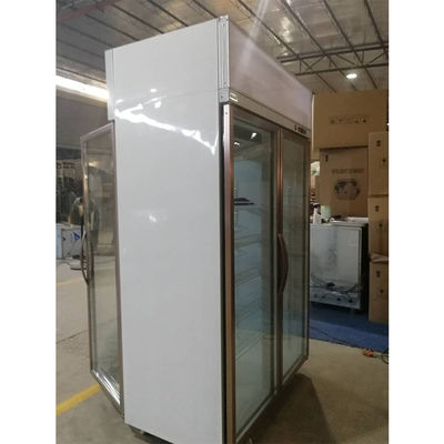 R134A 1000L 상업적 유리 문 냉각기 바형표시장치 냉동고