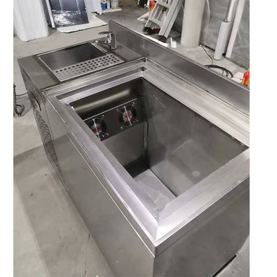 미닫이 문과 1.5m 5ft SS 언더 카운터 냉동기