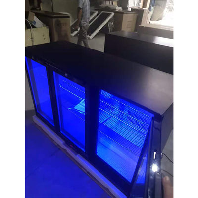 3개 문 흑색 컬러와 R134a 330L 언더 카운터 창살 냉동고