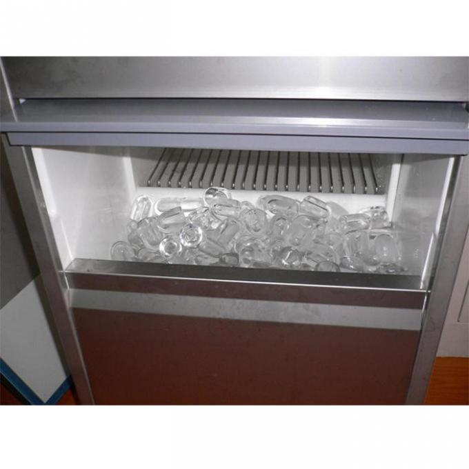 반대 부식성인 SS 상업적 얼음 생성 장치 기계 25kgs 프리지데어 총알 얼음 생성 장치 0