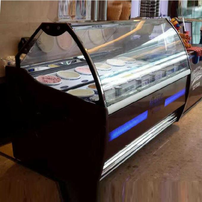 1.2m Marble Base Commercial Ice Cream Display Freezer 0