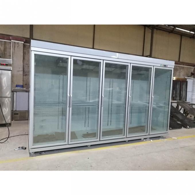 코플랜드 상업적 유리 문 냉각기는 전방바 냉동고 2500L에 유리를 끼웁니다 0