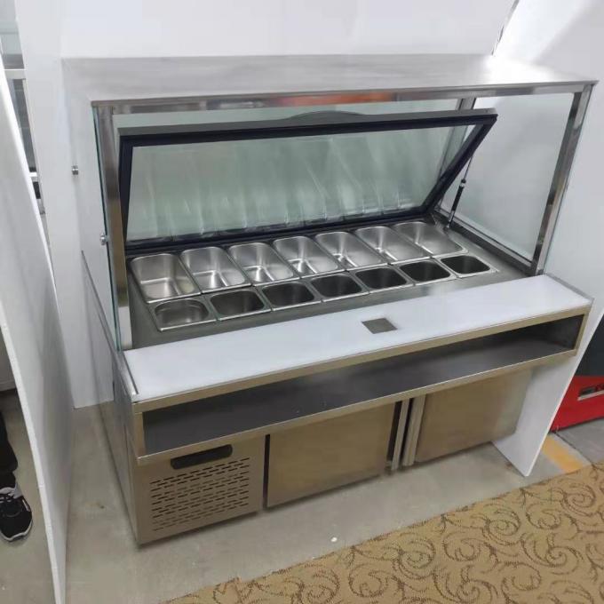 CE R134A 차게하는 400W 상업적 냉동고 냉장고 0