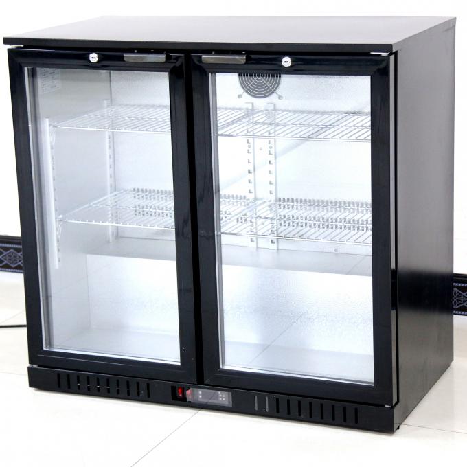 900*520*835mm 상업적 유리 문 냉각기 208L은 글래스 디스플레이 냉동고를 두배로 합니다 0